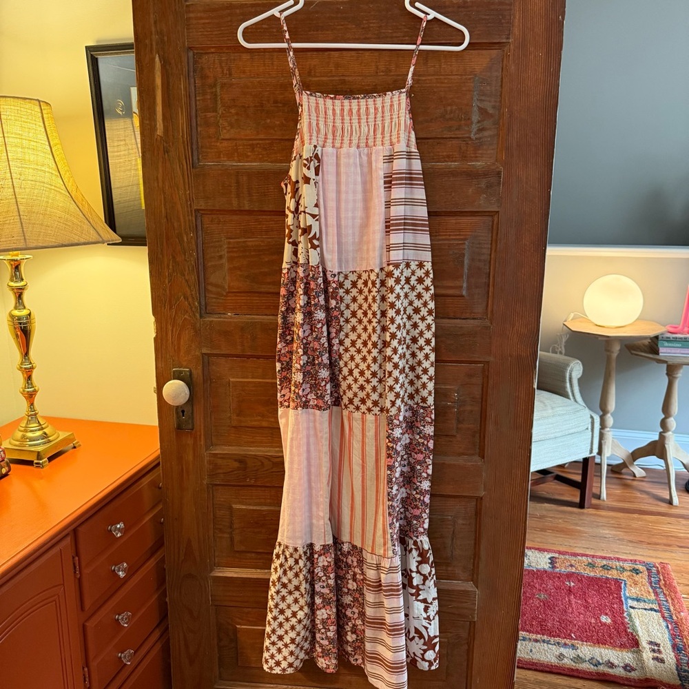 Universal Thread Tiered Patchwork Dress Size S - image 6